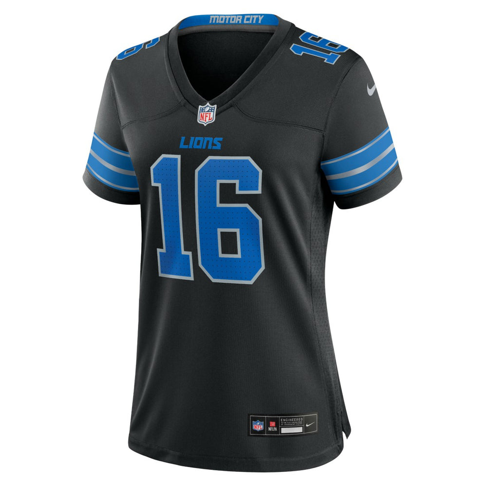 Jared Goff Detroit Lions Women's 2nd Alternate Game Jersey - Black - Nike