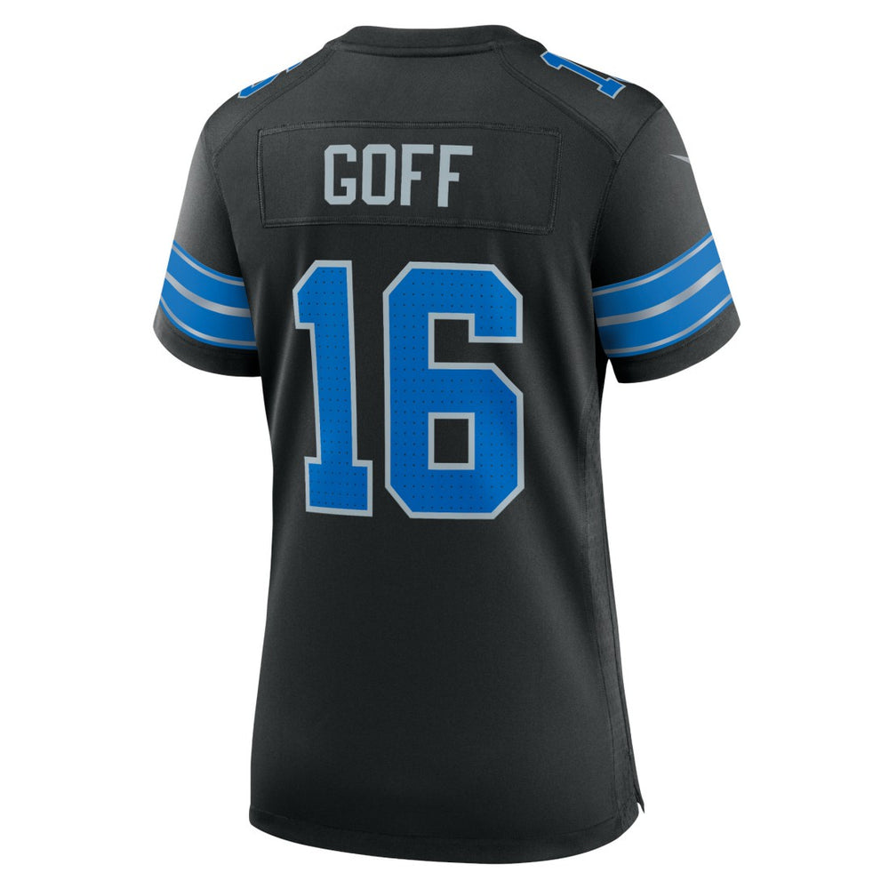 Jared Goff Detroit Lions Women's 2nd Alternate Game Jersey - Black - Nike