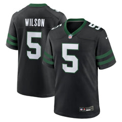 Garrett Wilson New York Jets Alternate Game Jersey - Legacy Black - Nike