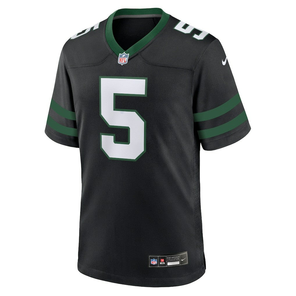Garrett Wilson New York Jets Alternate Game Jersey - Legacy Black - Nike
