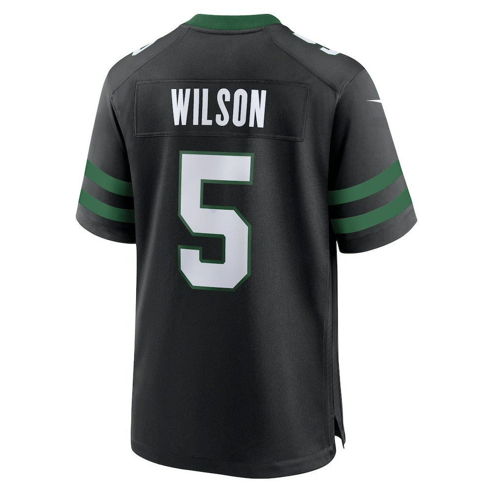 Garrett Wilson New York Jets Alternate Game Jersey - Legacy Black - Nike