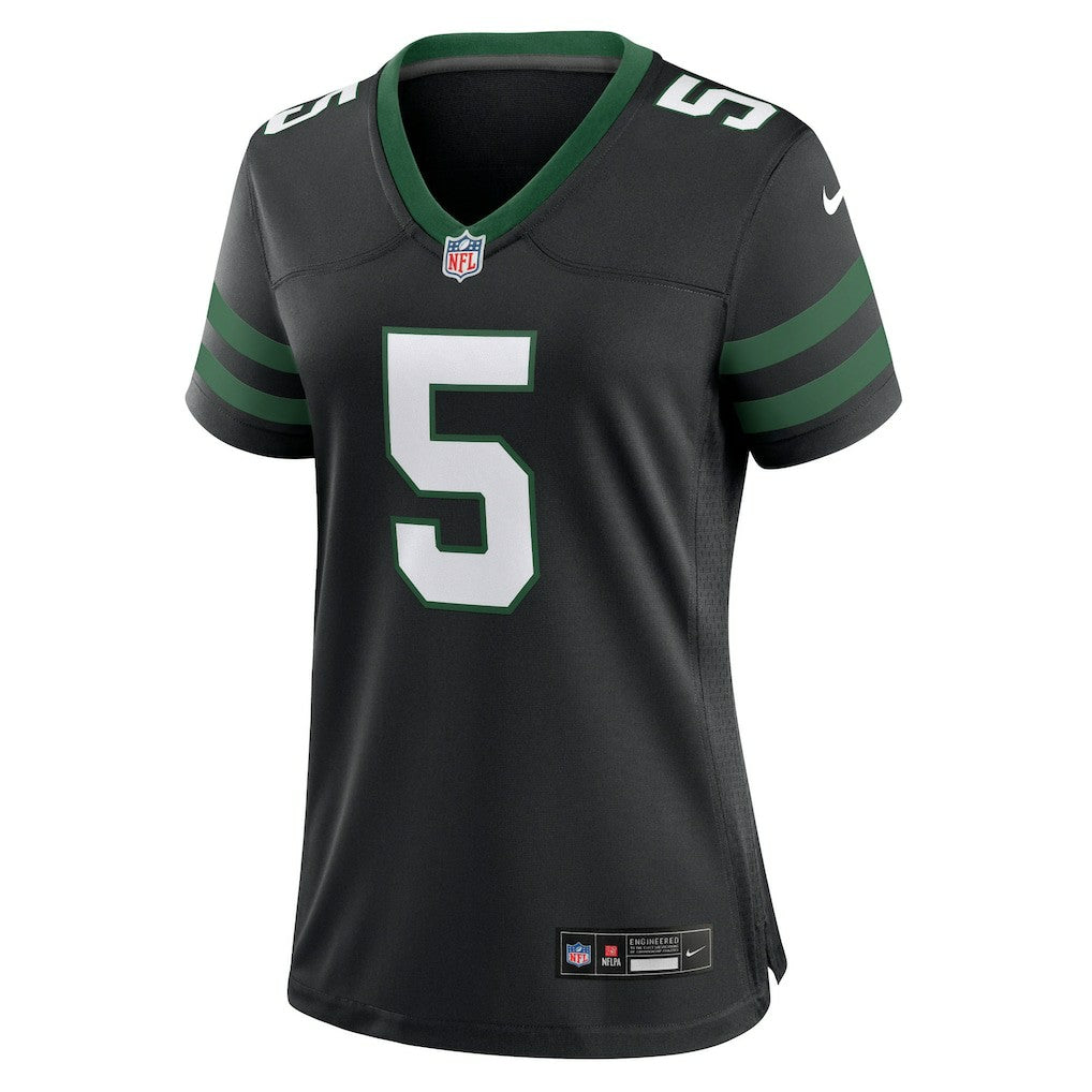 Garrett Wilson New York Jets Women's Alternate Game Jersey - Legacy Black - Nike