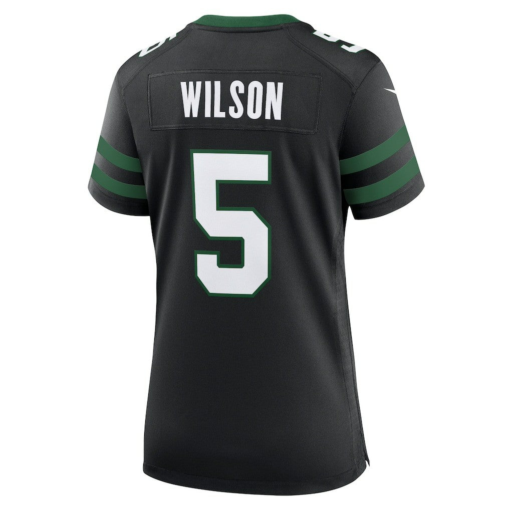 Garrett Wilson New York Jets Women's Alternate Game Jersey - Legacy Black - Nike