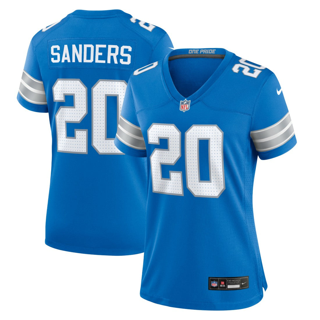 Barry Sanders Detroit Lions Women's Retired Player Game Jersey - Blue - Nike