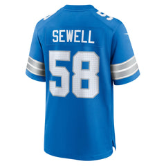Penei Sewell Detroit Lions Game Jersey - Blue - Nike