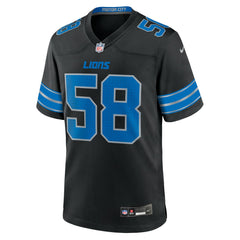 Penei Sewell Detroit Lions 2nd Alternate Game Jersey - Black - Nike