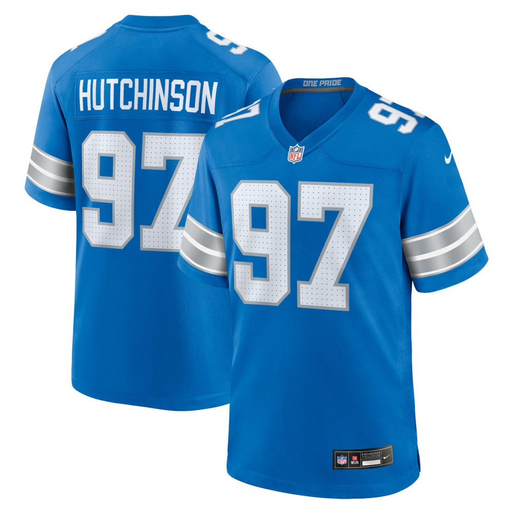 Aidan Hutchinson Detroit Lions Game Jersey - Blue - Nike