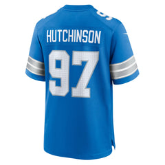 Aidan Hutchinson Detroit Lions Game Jersey - Blue - Nike