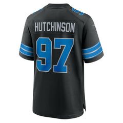 Aidan Hutchinson Detroit Lions 2nd Alternate Game Jersey - Black - Nike
