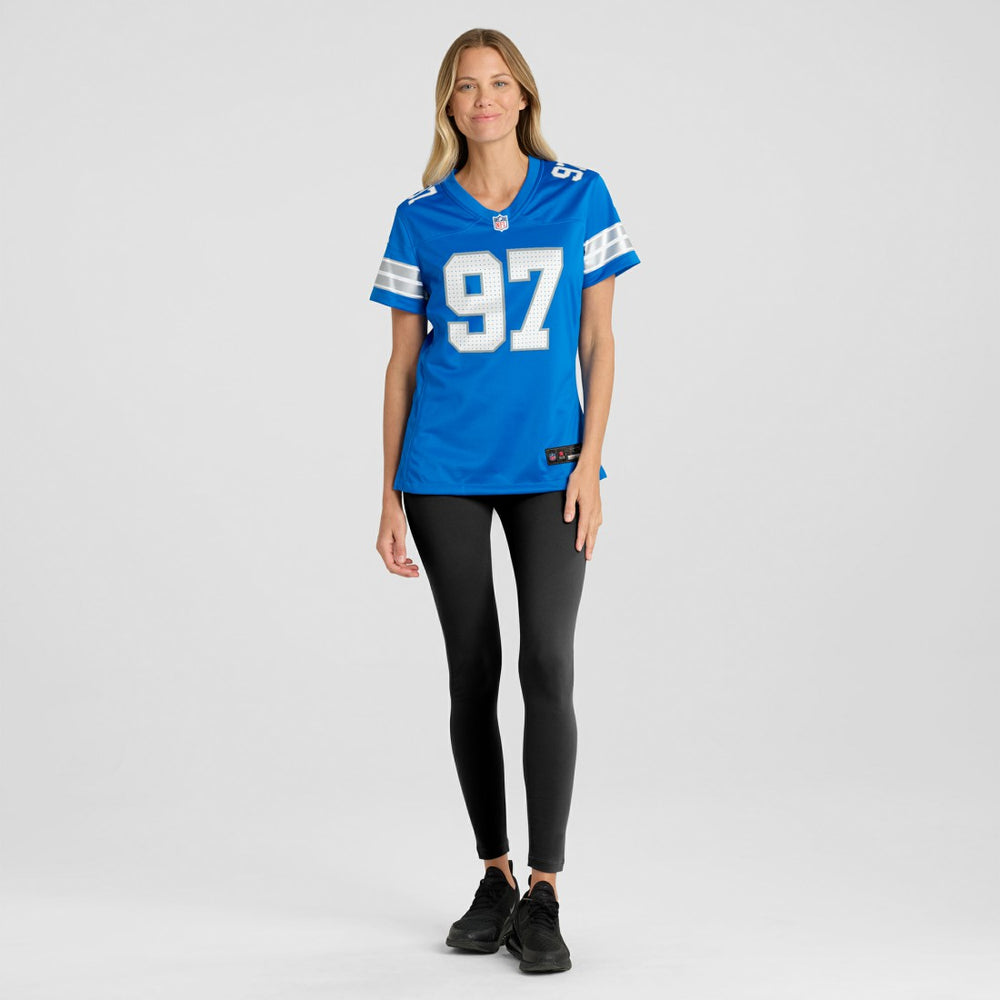 Aidan Hutchinson Detroit Lions Women's Game Jersey - Blue - Nike