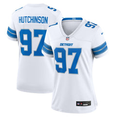 Aidan Hutchinson Detroit Lions Women's Game Jersey - White - Nike