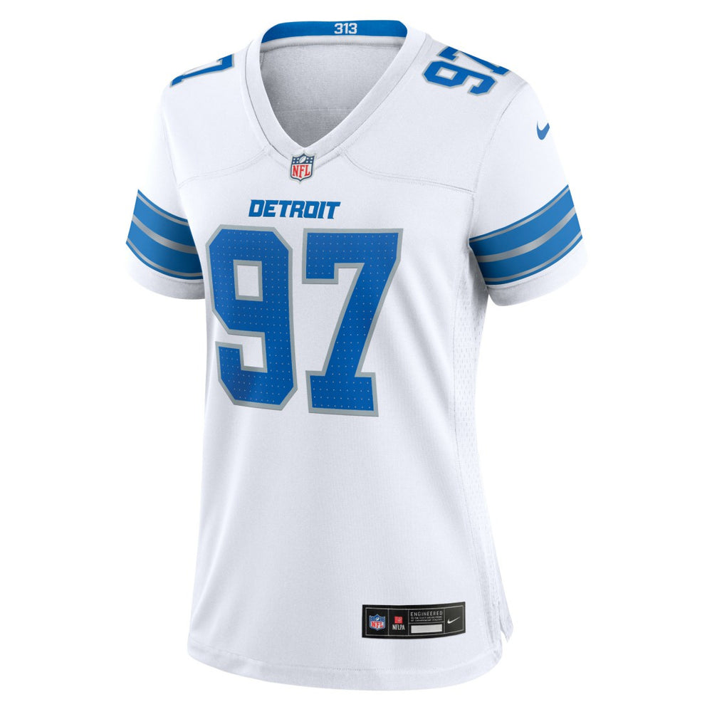 Aidan Hutchinson Detroit Lions Women's Game Jersey - White - Nike