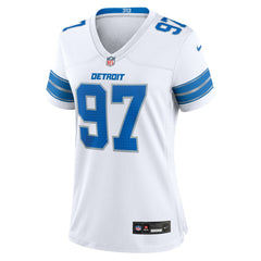 Aidan Hutchinson Detroit Lions Women's Game Jersey - White - Nike
