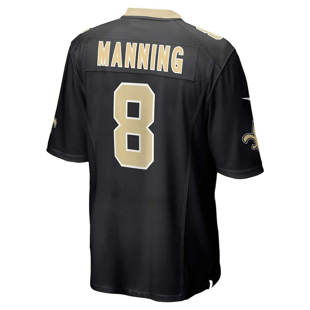 Archie Manning New Orleans Saints Retired Player Game Jersey - Black - Nike