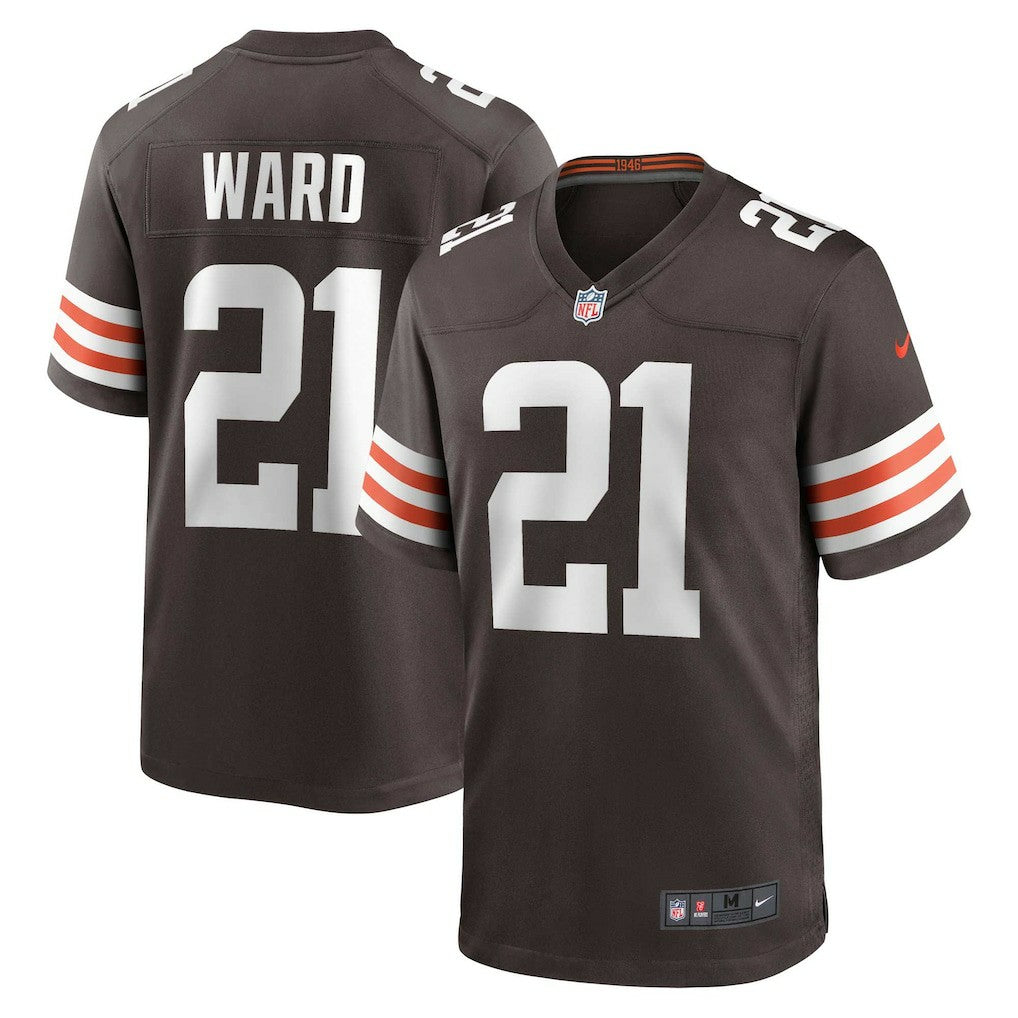 Denzel Ward Cleveland Browns Game Jersey - Brown - Nike