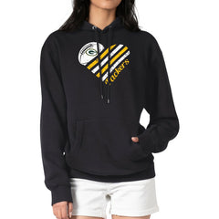 Green Bay Packers G-III 4Her by Carl Banks Women's Heart Graphic Fleece Pullover Hoodie - Black - NFL