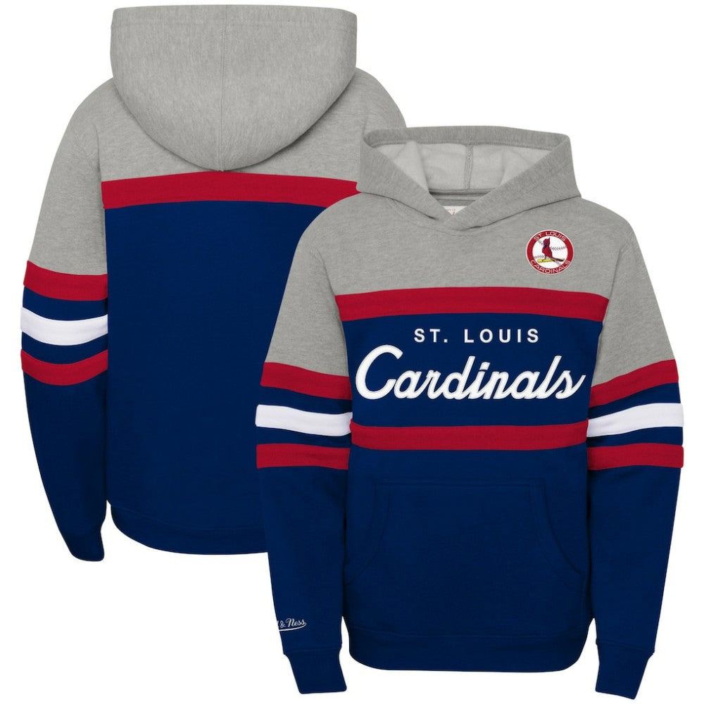 St. Louis Cardinals Mitchell & Ness Youth Cooperstown Collection Head Coach Pullover Hoodie Outlet