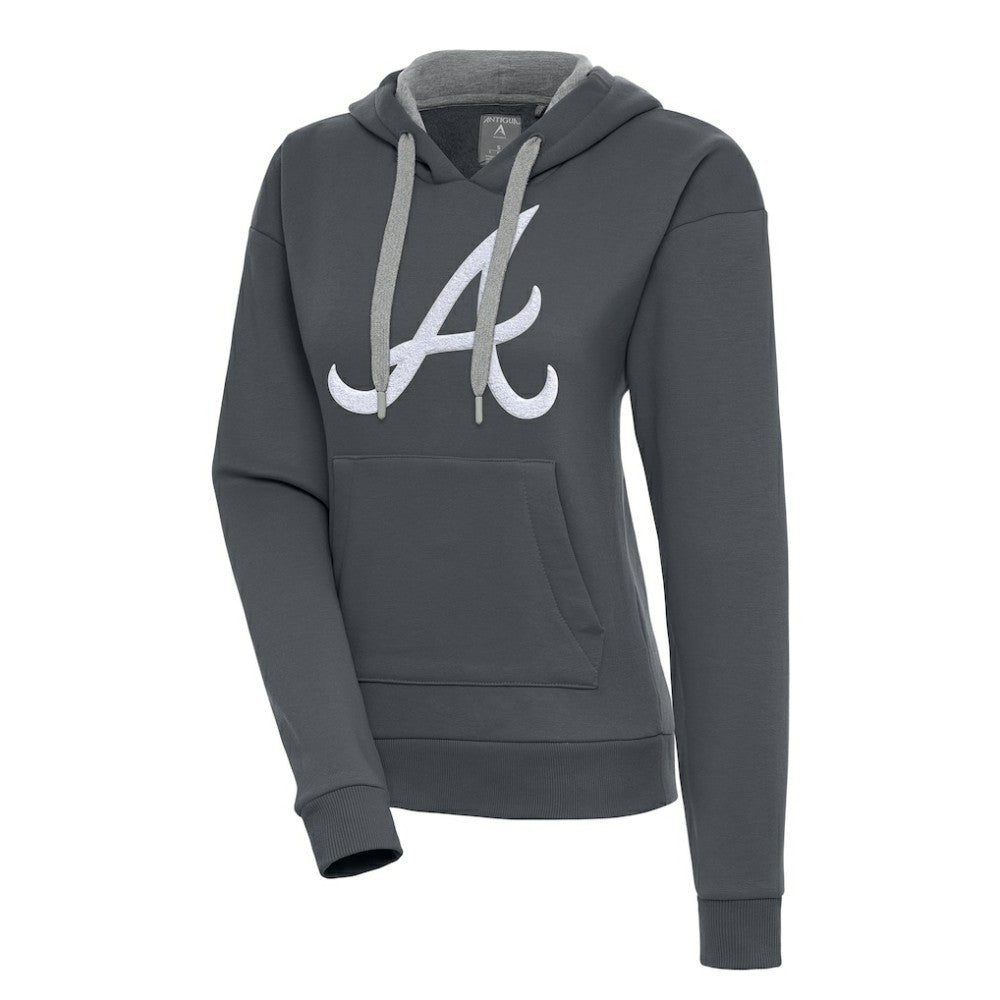 Atlanta Braves Antigua Women's Victory Pullover Hoodie Discount