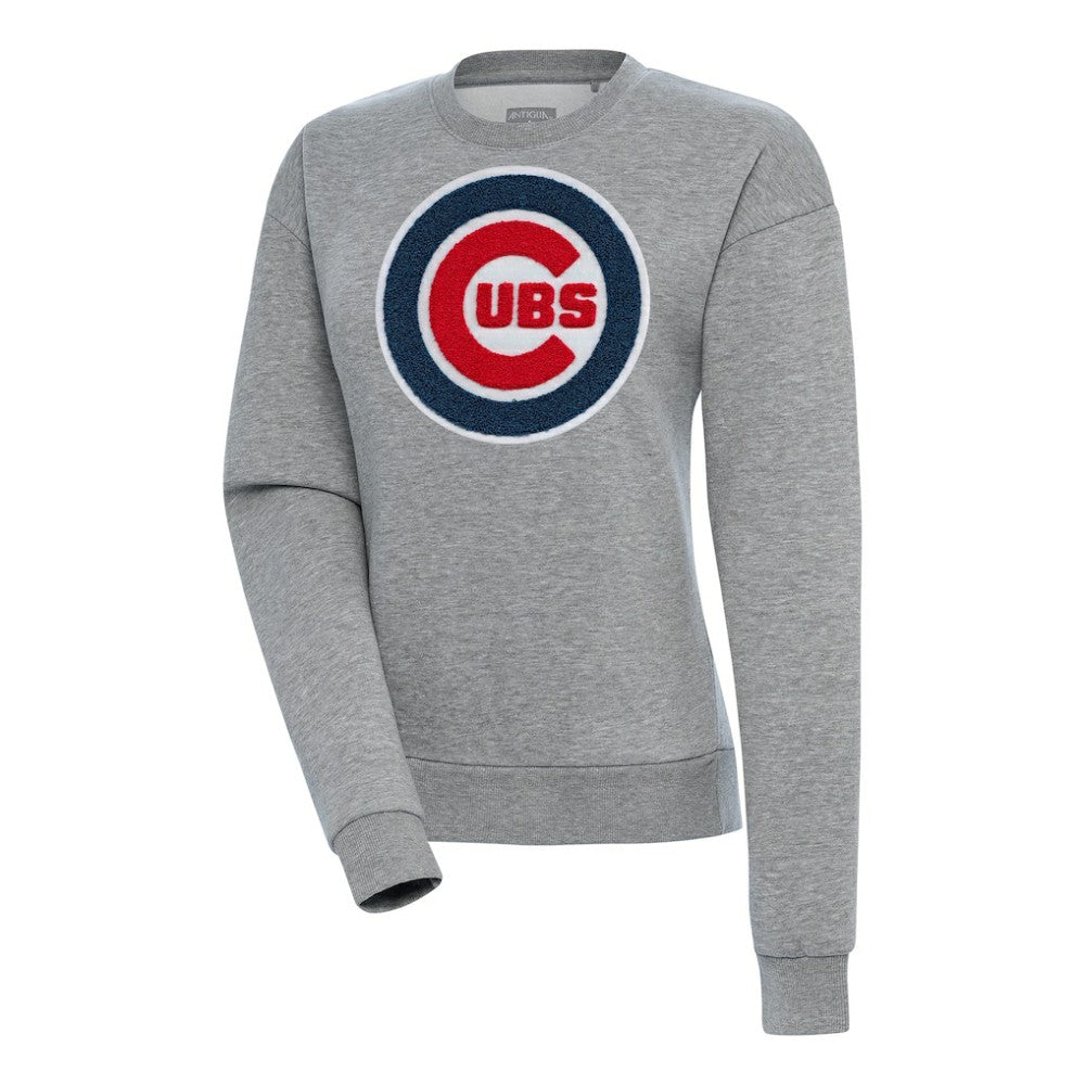 Chicago Cubs Antigua Women's Victory Chenille Pullover Sweatshirt for sale