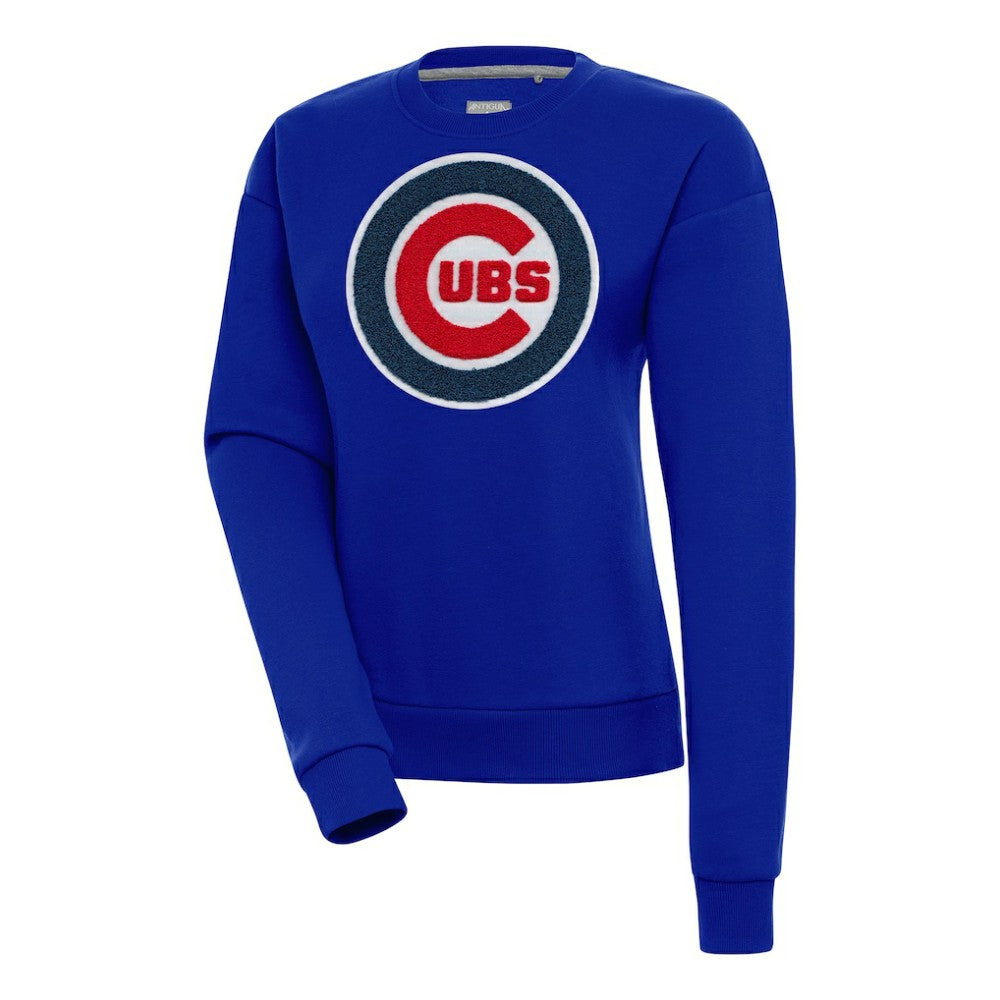 Chicago Cubs Antigua Women's Victory Chenille Pullover Sweatshirt Discount