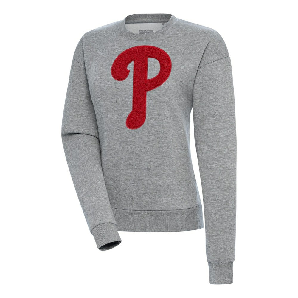 Philadelphia Phillies Antigua Women's Victory Chenille Pullover Sweatshirt Sale