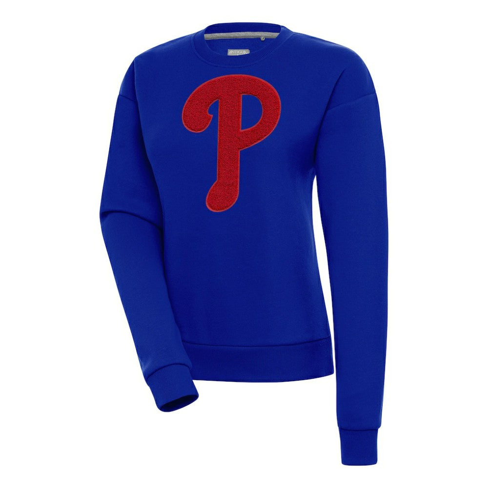 Philadelphia Phillies Antigua Women's Victory Chenille Pullover Sweatshirt Sale