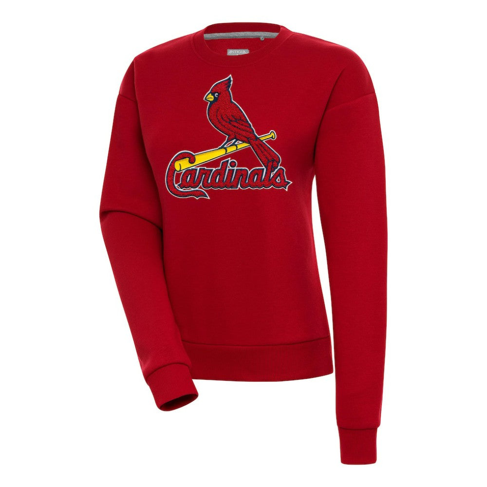 St. Louis Cardinals Antigua Women's Victory Chenille Pullover Sweatshirt Sale