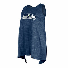Seattle Seahawks New Era Women's Plus Size Space Dye Active Tank Top - College Navy - NFL