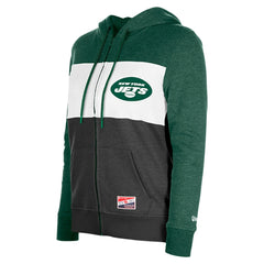 New York Jets New Era Women's Color-Block Full-Zip Hoodie - Green - NFL
