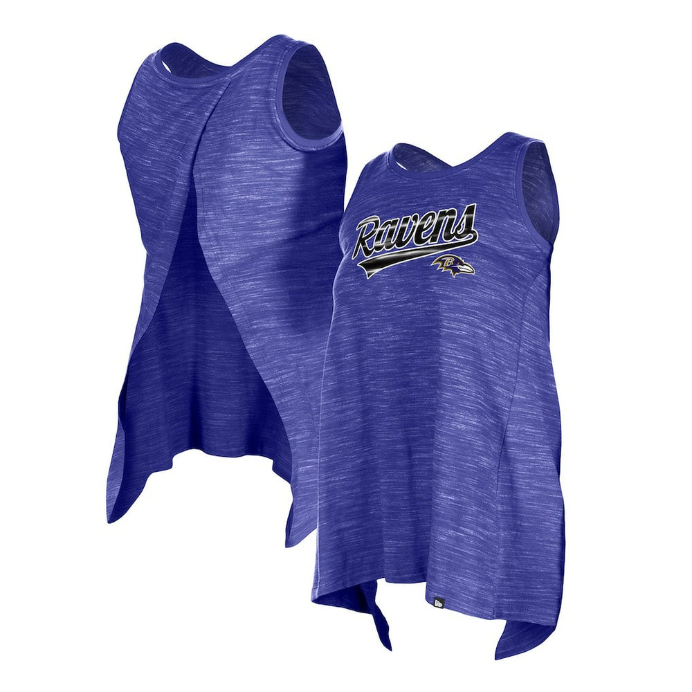 Baltimore Ravens New Era Women's Space Dye Active Tank Top - Purple - NFL