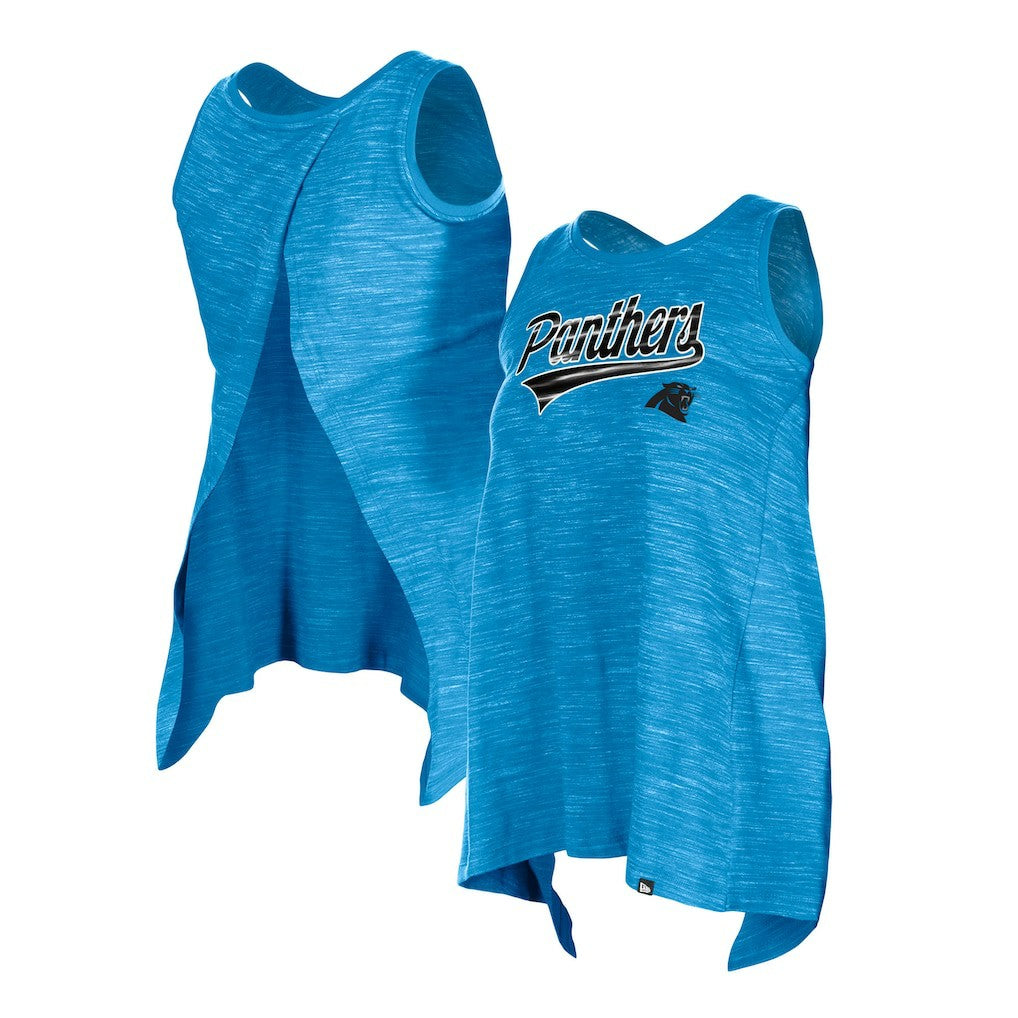 Carolina Panthers New Era Women's Space Dye Active Tank Top - Blue - NFL