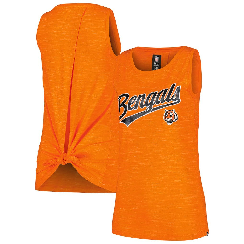 Cincinnati Bengals New Era Women's Space Dye Active Tank Top - Orange - NFL