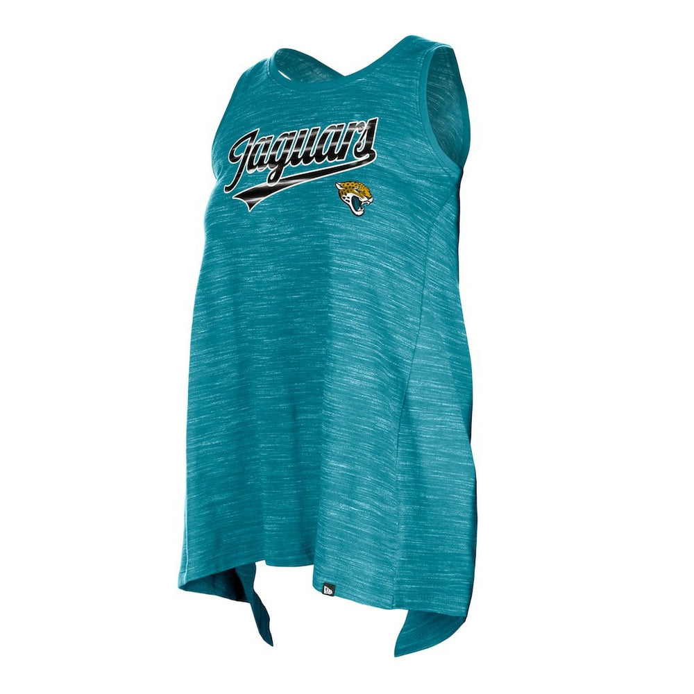 Jacksonville Jaguars New Era Women's Space Dye Active Tank Top - Teal - NFL