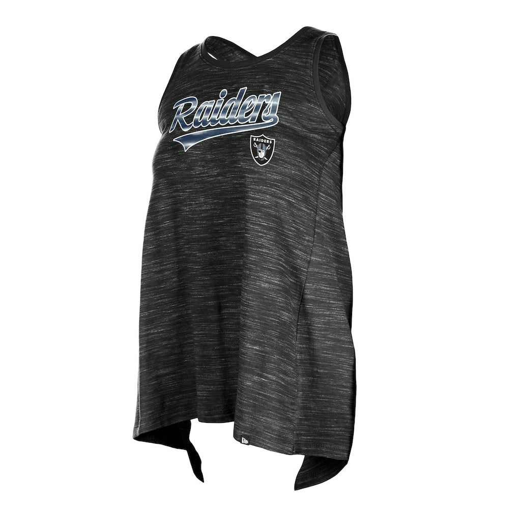 Las Vegas Raiders New Era Women's Space Dye Active Tank Top - Black - NFL
