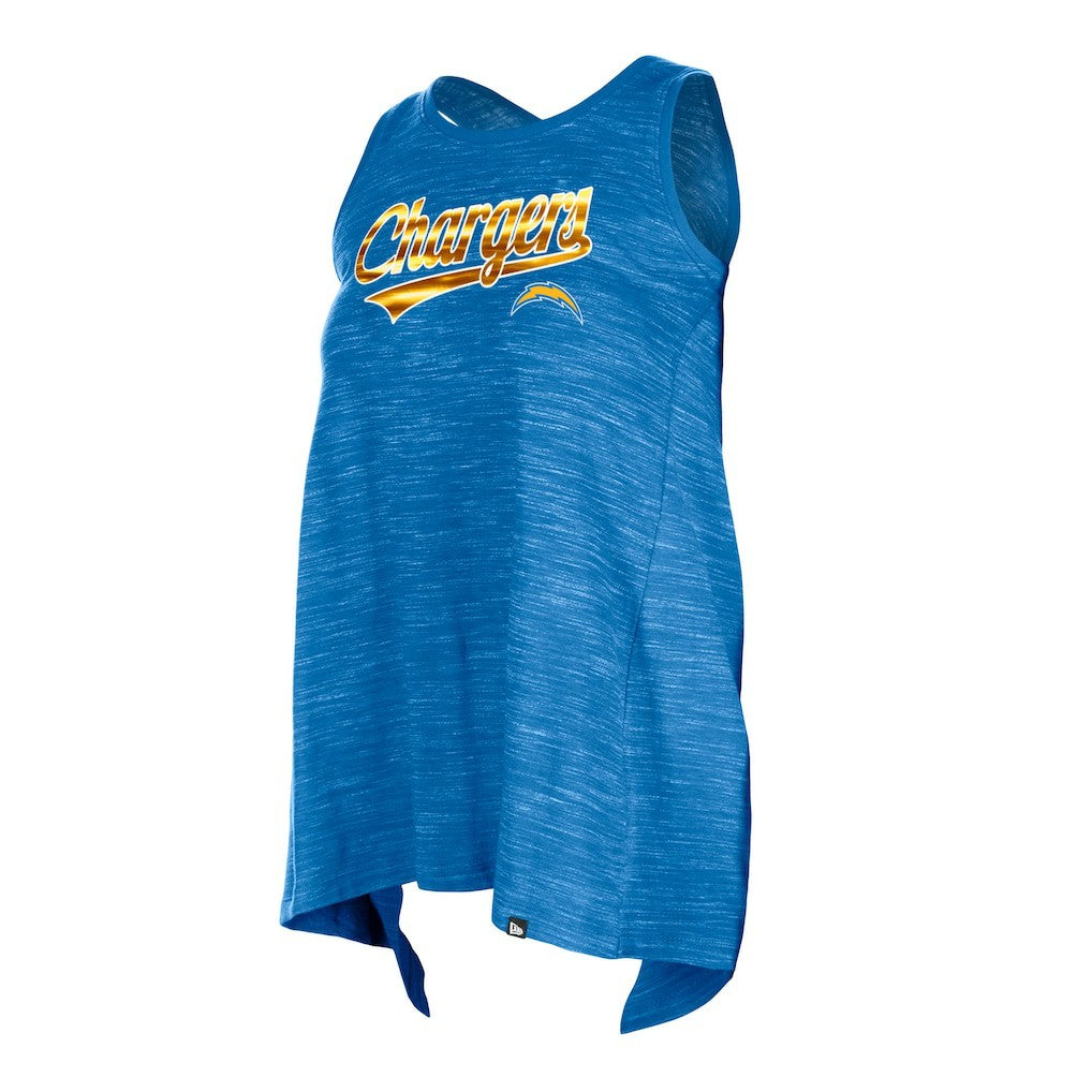 Los Angeles Chargers New Era Women's Space Dye Active Tank Top - Powder Blue - NFL