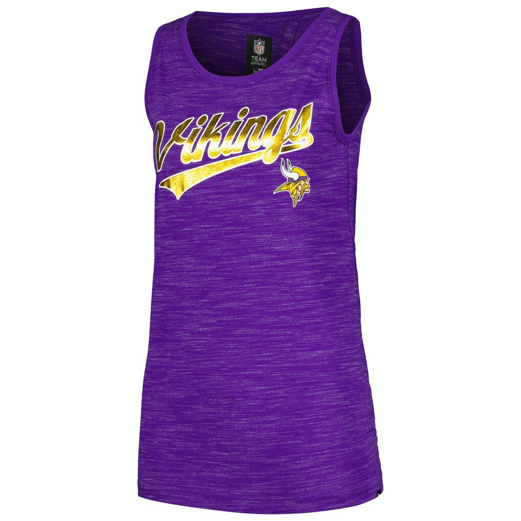 Minnesota Vikings New Era Women's Space Dye Active Tank Top - Purple - NFL