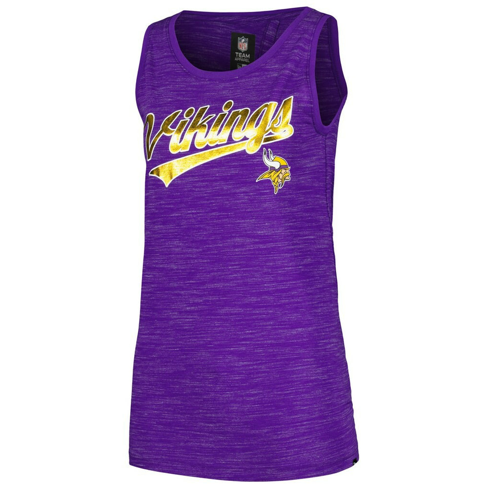 Minnesota Vikings New Era Women's Space Dye Active Tank Top - Purple - NFL