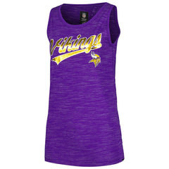 Minnesota Vikings New Era Women's Space Dye Active Tank Top - Purple - NFL