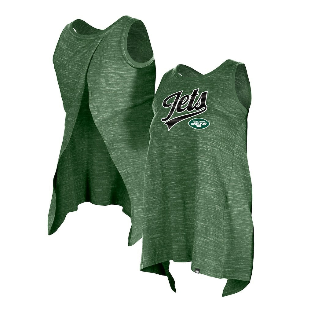 New York Jets New Era Women's Space Dye Active Tank Top - Green - NFL