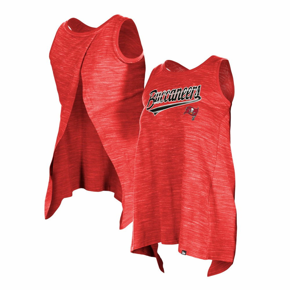 Tampa Bay Buccaneers New Era Women's Space Dye Active Tank Top - Red - NFL