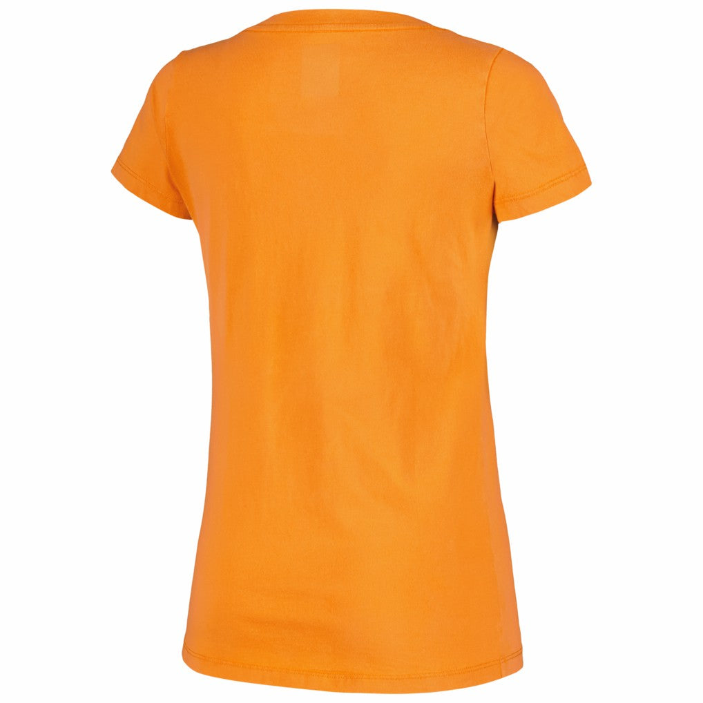 Cincinnati Bengals New Era Women's Enzyme Wash Low V-Neck T-Shirt - Orange - NFL
