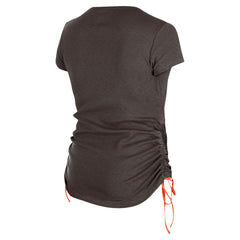 Cleveland Browns New Era Women's Ruched Side T-Shirt - Brown - NFL