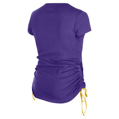 Minnesota Vikings New Era Women's Ruched Side T-Shirt - Purple - NFL