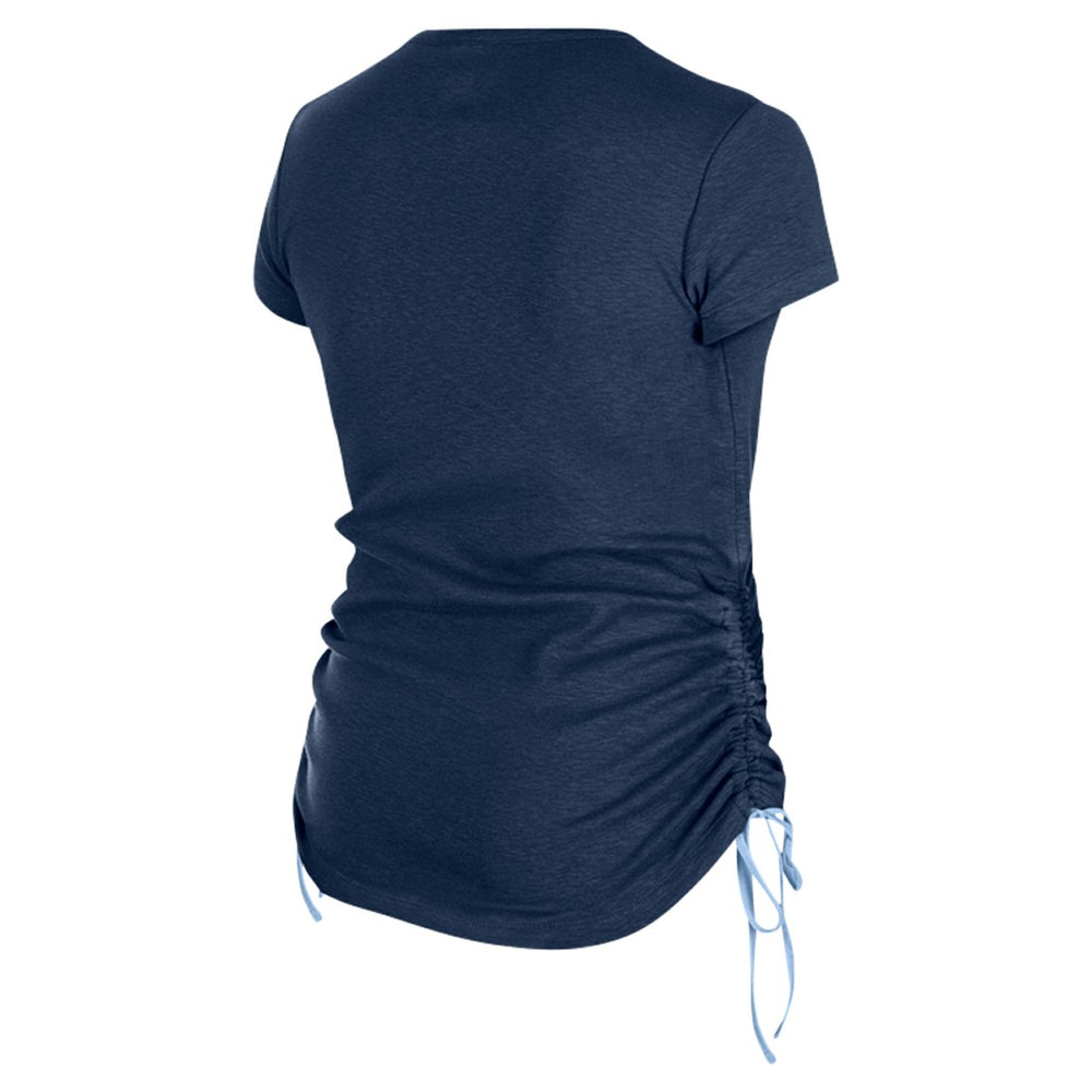 Tennessee Titans New Era Women's Ruched Side T-Shirt - Navy - NFL