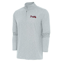 Atlanta Braves Antigua Hunk Quarter-Zip Pullover Top Near Me