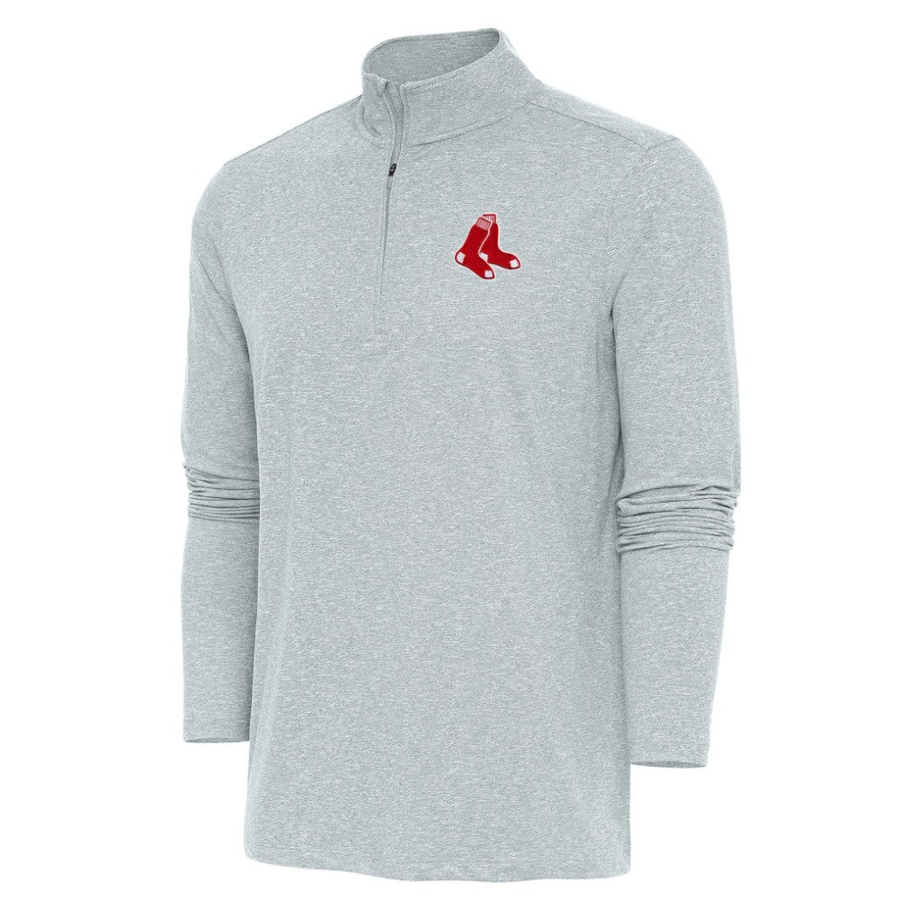 Boston Red Sox Antigua Hunk Quarter-Zip Pullover Top for sale