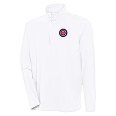 Chicago Cubs Antigua Hunk Quarter-Zip Pullover Top Near Me