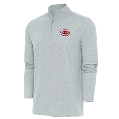 Cincinnati Reds Antigua Hunk Quarter-Zip Pullover Top for sale