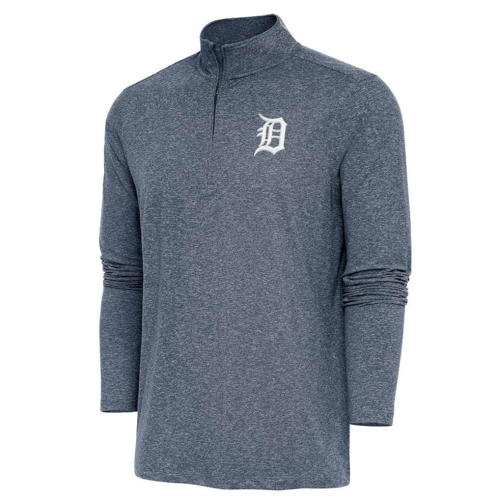 Detroit Tigers Antigua Hunk Quarter-Zip Pullover Top for sale