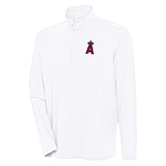 Los Angeles Angels Antigua Hunk Quarter-Zip Pullover Top Discount